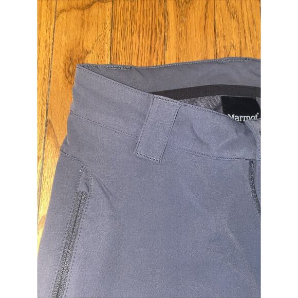 Marmot Nylon Hiking Pants Women's Gray Outdoor Pants Size 4 Trails Ankle Zip - Picture 5 of 11